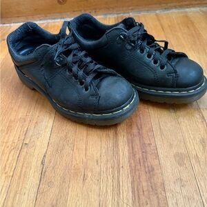 Vintage Black Leather Dr. Martens women’s Oxford Shoes